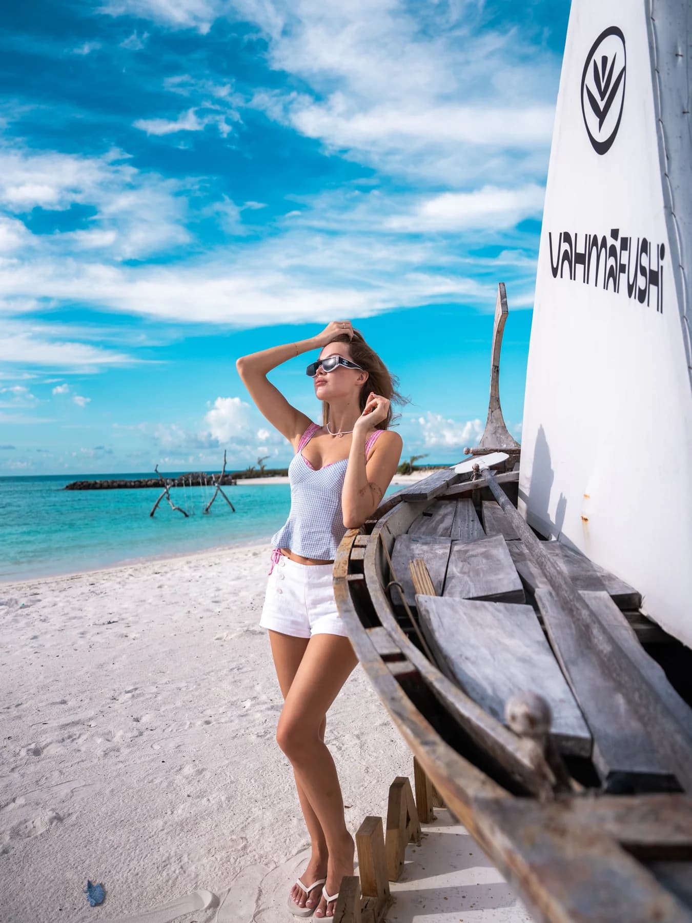 Island portrait photography at Vahmaafushi